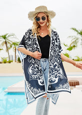 Boho Print Beach Cover Up Shawl Sai Feel
