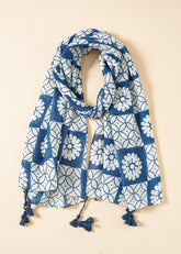 Boho Print Tassel Decor Scarf Sai Feel
