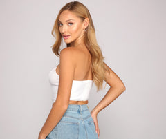 Bold And Glam Cropped Bustier Sai Feel
