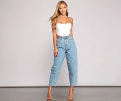 Bold And Glam Cropped Bustier Sai Feel