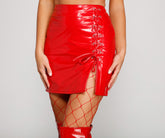 Bold Spirit Lace Up Mini Skirt Sai Feel
