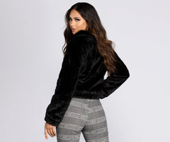 Bomber Babe Faux Fur Jacket Sai Feel