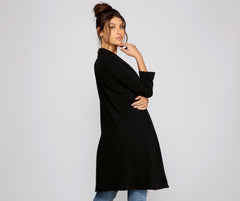 Boss Babe Crepe Longline Blazer Sai Feel