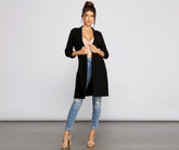 Boss Babe Crepe Longline Blazer Sai Feel