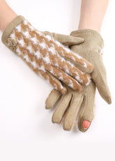 Bow Decor Touch Screen Gloves Sai Feel
