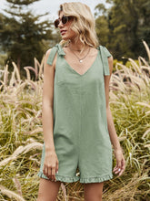 Bow Tie Cotton Sleeveless Jumpsuit Sai Feel
