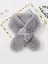 Bow hairy cross scarf Sai Feel