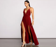 Brie Double Slit A-Line Formal Dress Sai Feel