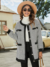 Button Front Fake Pockets Jacket Sai Feel