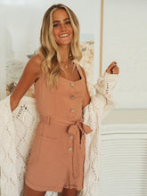 Button Up Pocket Front Jumpsuit Sai Feel