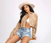 Buttoned Up Corduroy Jacket Sai Feel