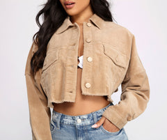 Buttoned Up Corduroy Jacket Sai Feel
