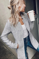 CB Grey Pocketed Coat Sai Feel