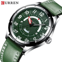 Green Strap and Dial Watch (Dial 4.4cm)