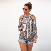 Camouflage Print Hoodie Tee Sai Feel