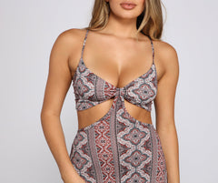 Carefree Bohemian Chic Cutout Maxi Dress Sai Feel