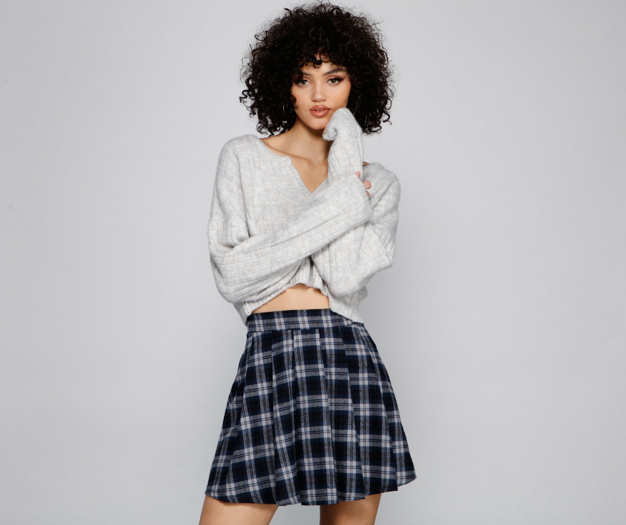 Casual Cutie Henley Crop Top Sai Feel