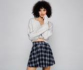 Casual Cutie Henley Crop Top Sai Feel