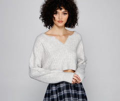 Casual Cutie Henley Crop Top Sai Feel