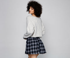 Casual Cutie Henley Crop Top Sai Feel