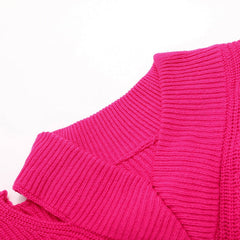 Casual Distressed V-Neck Pullover Sai Feel