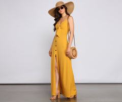 Casual Glam Ribbed Knit Maxi Dress Sai Feel
