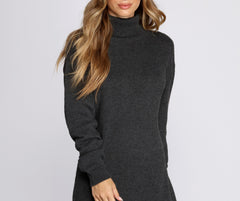 Casual Knit Open Back Tunic Sai Feel