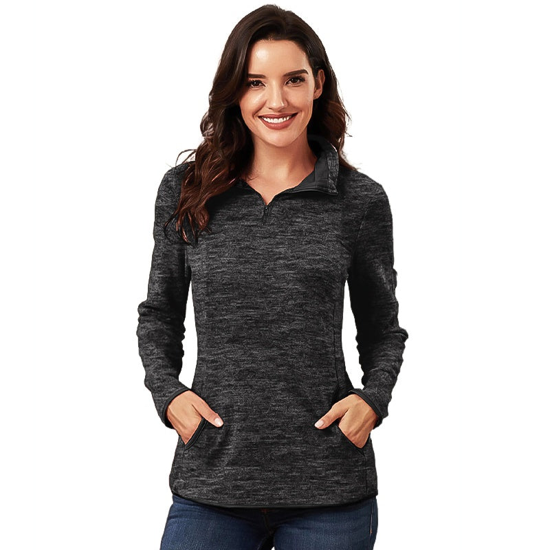 Casual Lightweight Quarter-Zip Pullover Sai Feel