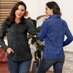 Casual Lightweight Quarter-Zip Pullover Sai Feel