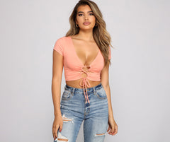 Casual Slay Knit Crop Top Sai Feel