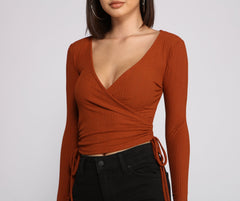 Casual Vibes Ribbed Knit Top Sai Feel
