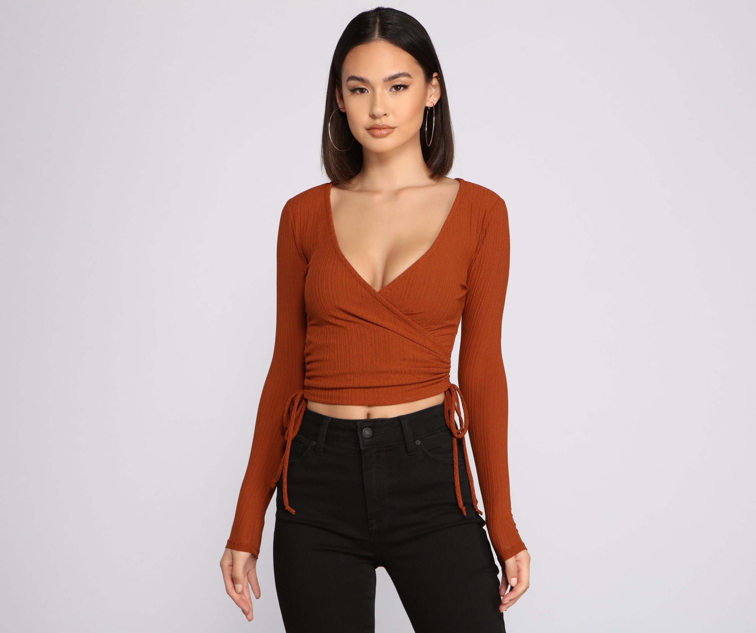 Casual Vibes Ribbed Knit Top Sai Feel
