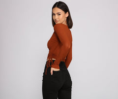 Casual Vibes Ribbed Knit Top Sai Feel