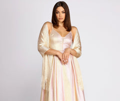 Catch Your Eye Sparkling Fringe Shawl Sai Feel