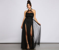 Charlie Formal Double Slit A-Line Dress Sai Feel