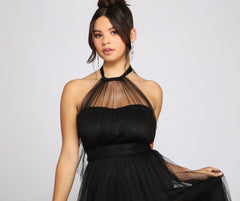 Charlie Formal Double Slit A-Line Dress Sai Feel