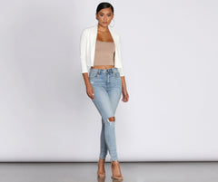 Chic And Cropped Blazer Sai Feel
