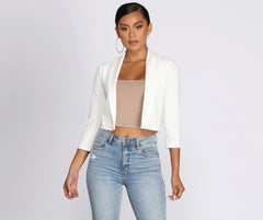 Chic And Cropped Blazer Sai Feel