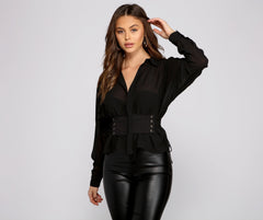 Chic And Sheer Chiffon Blouse Sai Feel