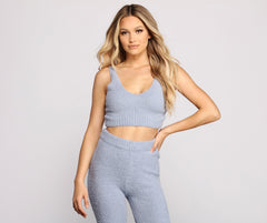 Chic Chenille Knit Pajama Tank Sai Feel
