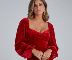 Chic Glamour Velvet Mini Dress Sai Feel