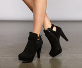 Chic Moment Nubuck Stiletto Bootie Sai Feel