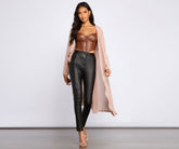 Chic Staple Chiffon Trench Sai Feel