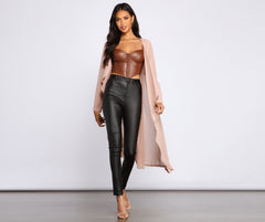 Chic Staple Chiffon Trench Sai Feel