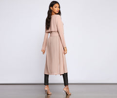 Chic Staple Chiffon Trench Sai Feel