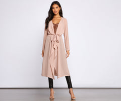 Chic Staple Chiffon Trench Sai Feel