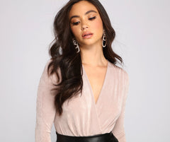 Chic Style Long Sleeve Bodysuit Sai Feel