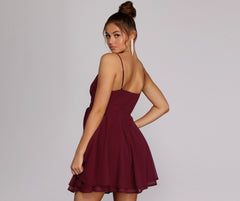 Chiffon Flow Skater Dress Sai Feel