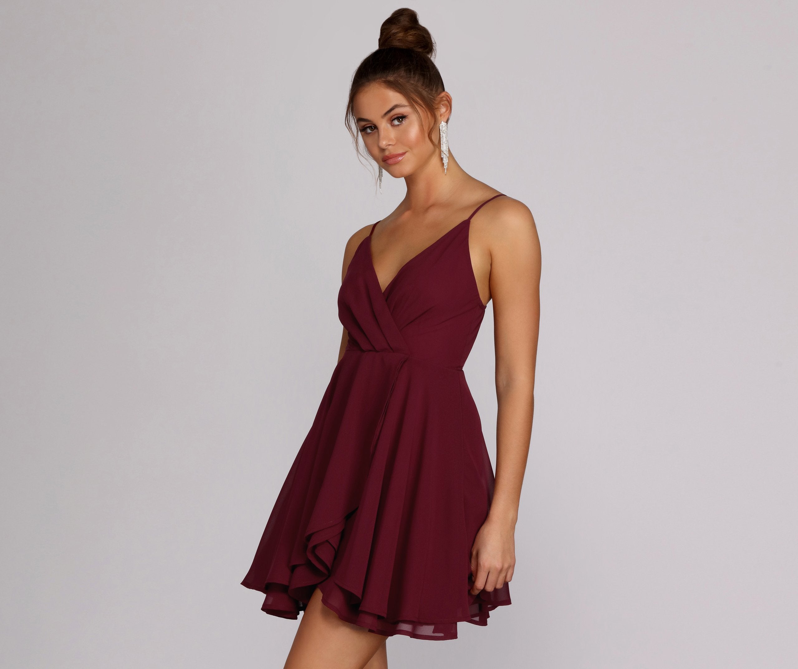 Chiffon Flow Skater Dress Sai Feel