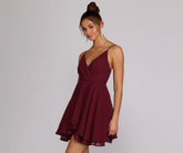 Chiffon Flow Skater Dress Sai Feel